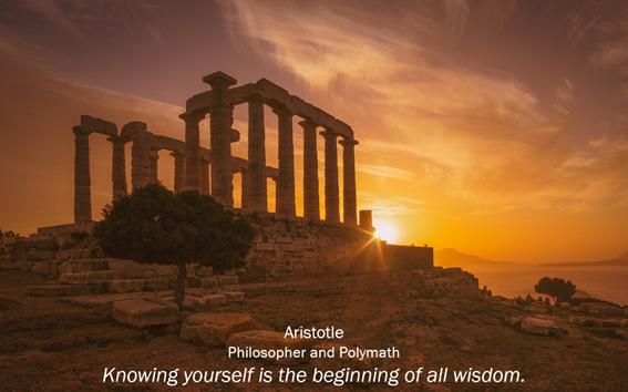 Knowing yourself is the beginning of all wisdom.
