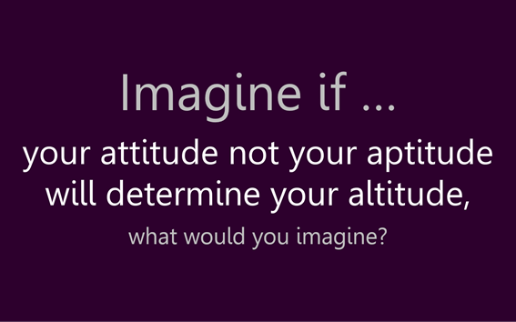 Imagine if ...