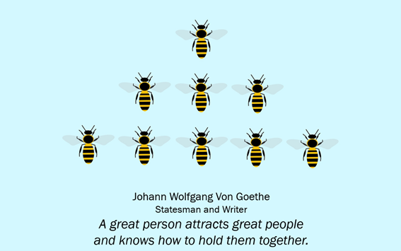 A great person attracts great people..