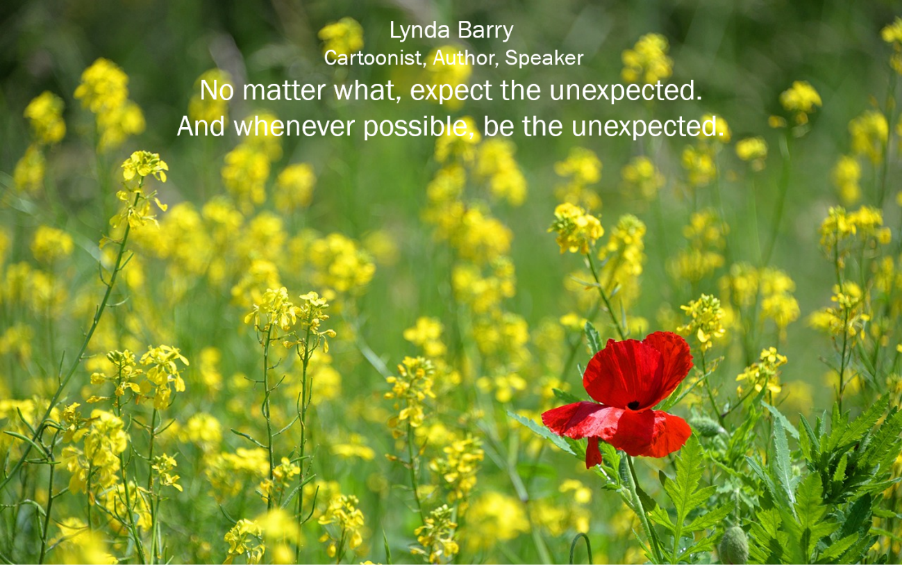 No matter what, expect the unexpected...