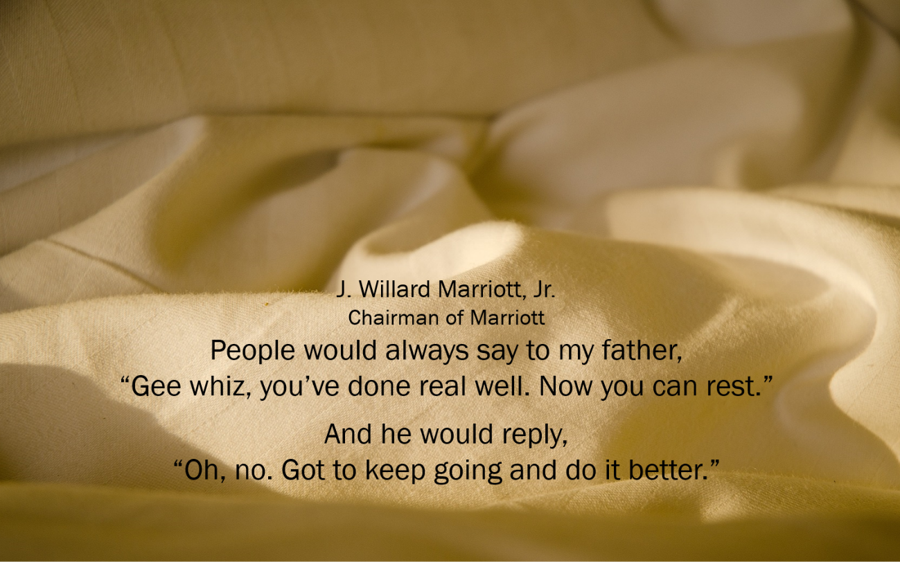 People would always say to my father...