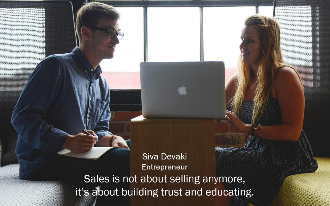 Sales is not about...