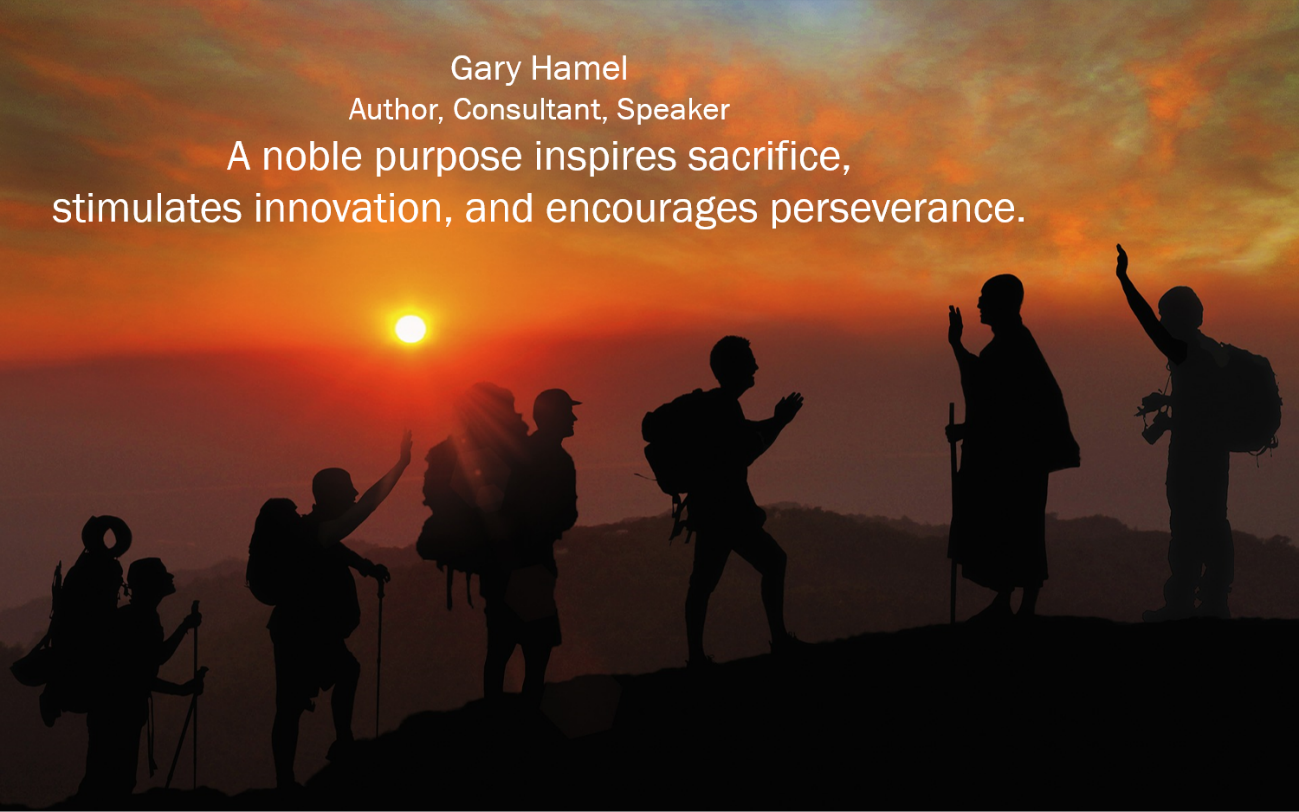 A noble purpose...